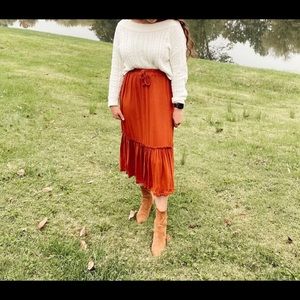 Roolee midi skirt